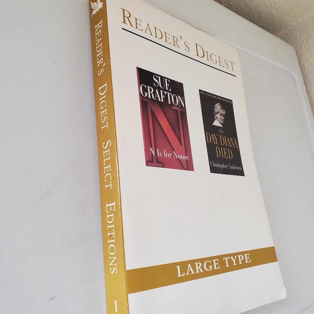 Reader's Digest Large Type N Is for Noose Sue Grafton The Day Diana Died 2000 - Picture 2 of 11
